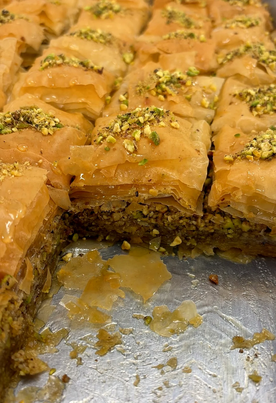 Pistachio Baklava Rolls