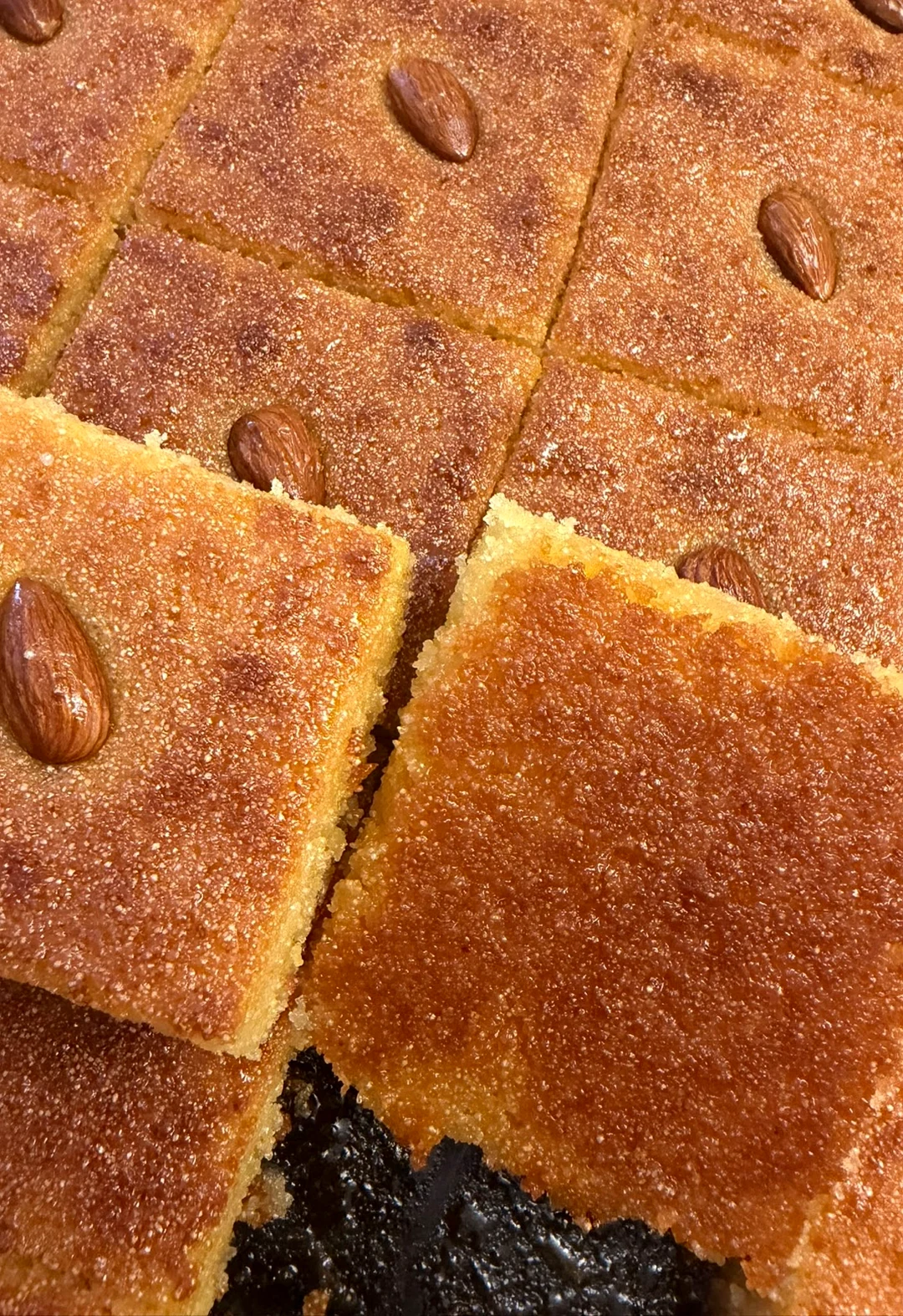 Almond Basbousa